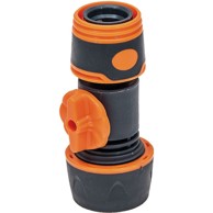 Priključak crijeva s upravljačkim ventilom za vodovod 1/2"x1/2" ABS/PP YM5004E, crni